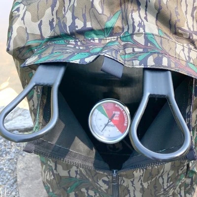 Bayou Classic Outdoor Custom Fit Camo Weatherproof Zippered Cover For Bayou Classic 700-701 4 Gallon Freestanding/Tabletop Fryer, Mossy Oak - Image 4