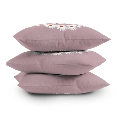 Emanuela Carratoni 'No War Again' Outdoor Throw Pillow Purple - Deny Designs - Image 3