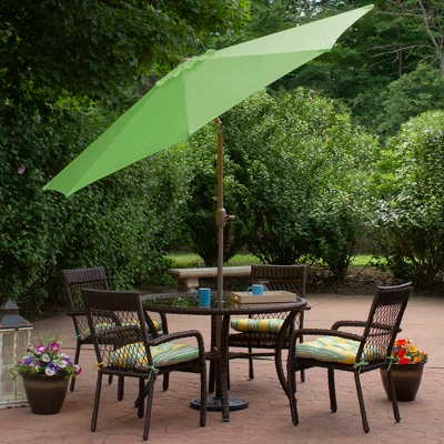 Northlight 9ft Outdoor Patio Market Umbrella With Hand Crank And Tilt, Lime Green - Image 2
