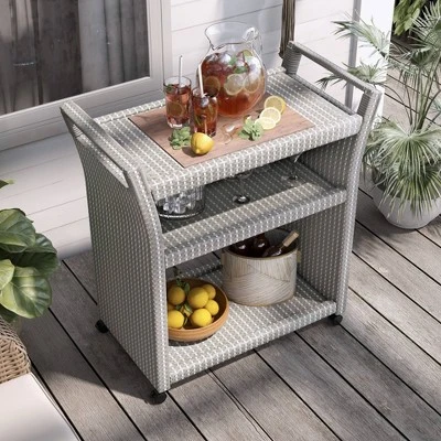 Maksville Outdoor Serving Cart - MiBasics - Image 3