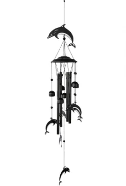 Dawhud Direct 35" H Dolphins Wind Chimes - Outdoor Decorations