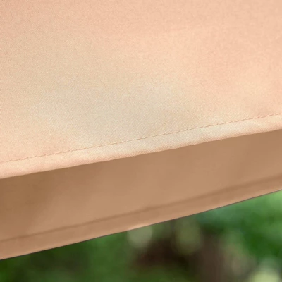 10 ' X 6.6' Rectangular Outdoor Patio Market Umbrella With Straight Crank - Captiva Designs - Image 5