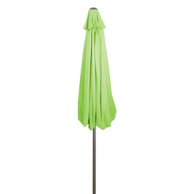Northlight 9ft Outdoor Patio Market Umbrella With Hand Crank And Tilt, Lime Green - Image 6