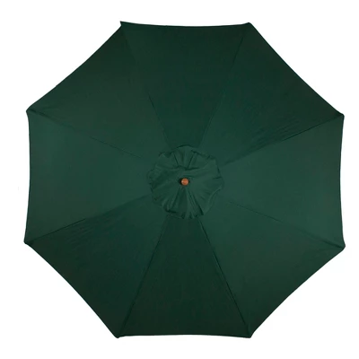 Northlight 8.5ft Outdoor Patio Market Umbrella With Wooden Pole, Green - Image 2