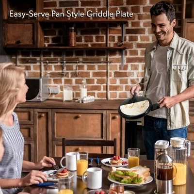 NutriChef Electric Griddle Crepe Maker - Nonstick Pan Cooktop With Automatic Temperature Control & Plug-in Operation For Kitchen & Countertop. - Image 4