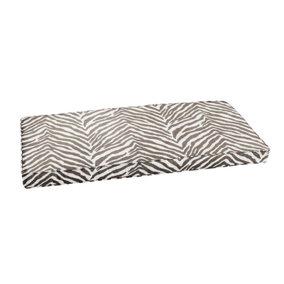 Sunbrella Indoor/Outdoor Corded Bench Cushion Gray Zebra - Image 5