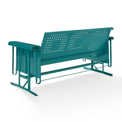 Bates Outdoor Sofa Glider - Turquoise - Crosley - Image 7