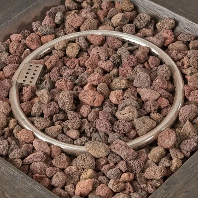 Bedrock 3pc Faux Wicker Chat Set With Fire Pit - Brown/Beige - Christopher Knight Home - Image 12