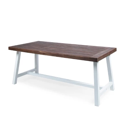 Carlisle Rectangular Acacia Wood Dining Table - Christopher Knight Home - Image 5