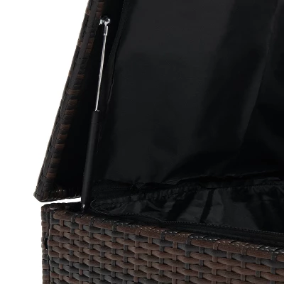 5pc Wicker Outdoor Conversation Set - EDYO LIVING - Image 8