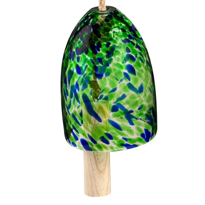 Evergreen 7"H Turquoise Confetti Chime - Image 2