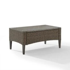 Rockport Outdoor Wicker Coffee Table - Crosley