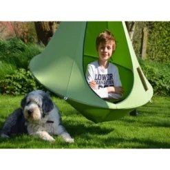The Hamptons Collection 48” Green Children’s Bonsai Cacoon Chair With Hanging Hardware