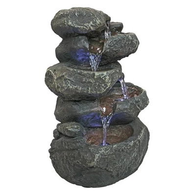 Design Toscano Anchor Falls Cascading Garden Fountain - Multicolored - Image 2