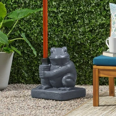 Neptune Umbrella Base - Gray - Christopher Knight Home - Image 3
