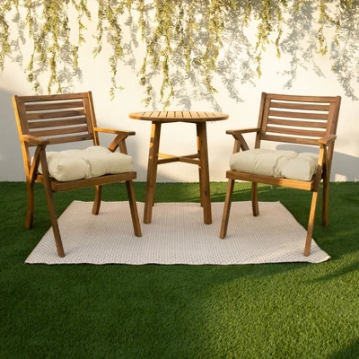 2pc Canvas Tufted Outdoor Bench Cushion Set - Sorra Home
