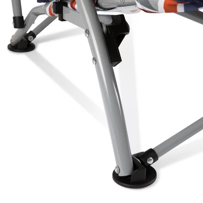 Picnic Time Tranquility Portable Beach Chair - Navy Blue/Gray - Image 7