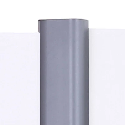 236" X 63" Retractable Outdoor Patio Balcony Deck Side Awning White - Captiva Designs - Image 3