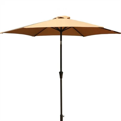 9' Aluminum Outdoor Patio Umbrella With Carry Bag - Wellfor - Image 13