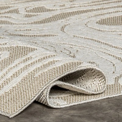 NuLOOM Leisa Abstract Swirls Indoor/Outdoor Patio Area Rug - Image 3