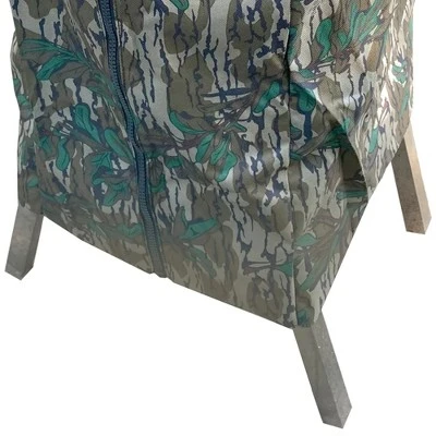 Bayou Classic Outdoor Custom Fit Camo Weatherproof Zippered Cover For Bayou Classic 700-701 4 Gallon Freestanding/Tabletop Fryer, Mossy Oak - Image 2