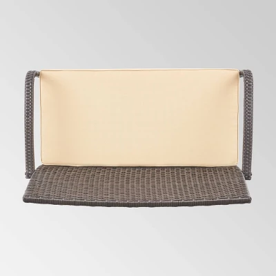 Cordoba 8pc Wicker Chat Set - Brown/Tan - Christopher Knight Home - Image 2