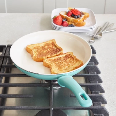 GreenLife 12" Ceramic Non-Stick Open Frypan Turquoise - Image 4