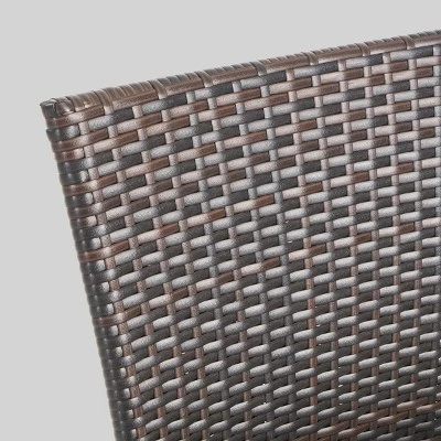 Bullpond 9pc Aluminum And Wicker Dining Set - Christopher Knight Home - Image 2