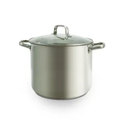 Oster® Oster Adenmore 12 Quart Stainless Steel Stock Pot With Tempered Glass Lid
