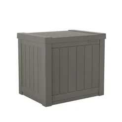 Suncast SS500ST 22 Gallon Small Resin Outdoor Patio Storage Deck Box (4 Pack)