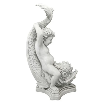 Design Toscano Boy On Dolphin Classical Garden Statue - Image 2