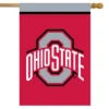Briarwood Lane Ohio State Buckeyes House Flag NCAA Licensed 28" X 40"