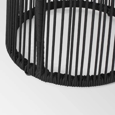 Moonstone 3pc Rope Weave Modern Chat Set - Black - Christopher Knight Home - Image 6