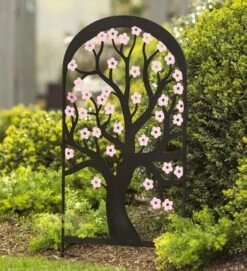 Colorful Metal Cherry Tree Garden Trellis