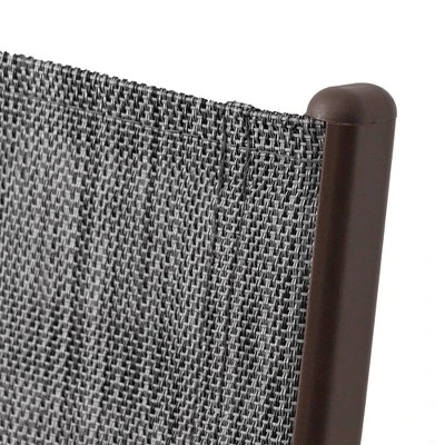 3pc Outdoor Set With Aluminum Adjustable Chaise Lounge & Table Set - Black/Gray - Crestlive Products - Image 7