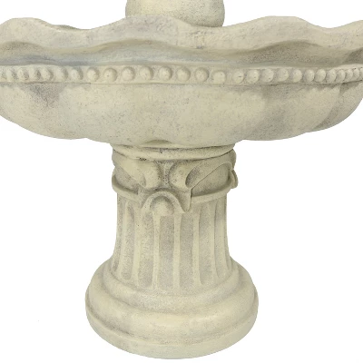 Sunnydaze Decor Sunnydaze 51"H Electric Polyresin And Fiberglass 3-Tier Pineapple Top Outdoor Water Fountain - Image 4