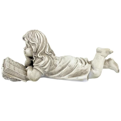 Design Toscano Backyard Scholar Little Girl Reading Garden Statue - Image 5