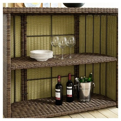 Bradenton Outdoor Wicker Bar - Crosley - Image 4