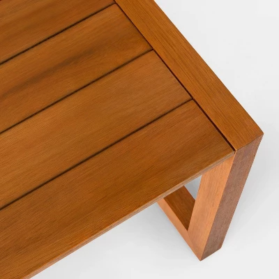 Kaufmann Wood Patio Coffee Table, Outdoor Furniture - Natural - Project 62™ - Image 4