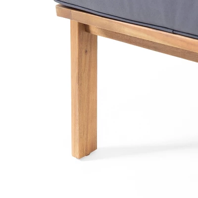 Panama 4pc Acacia Wood Patio Chair Set - Teak Finish - Christopher Knight Home - Image 9