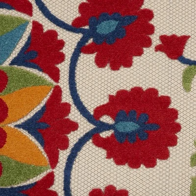 Nourison Aloha Transitional Floral Outdoor Rug - Image 2