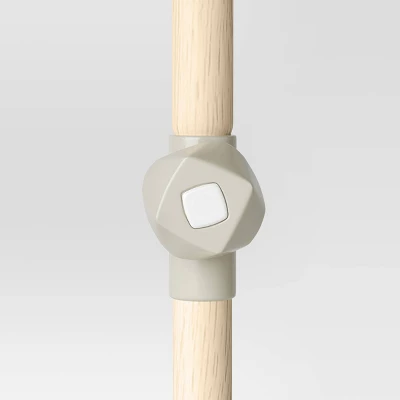 7.5'x7.5' Decorative Trim Scalloped Outdoor Market Umbrella Blue - Opalhouse™ Designed With Jungalow™ - Image 4