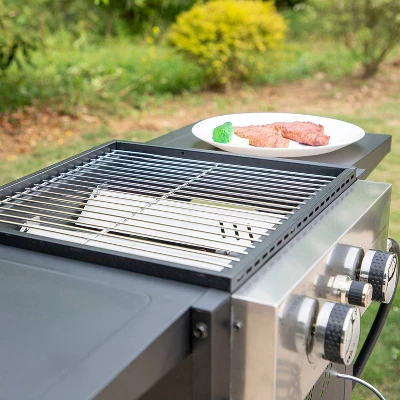 Captiva Designs E02GR010 2-Burner Propane Gas Flat Top Grill And Griddle - Black - Image 3