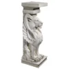Design Toscano Trapezophoron Sculptural Winged Lion Pedestal