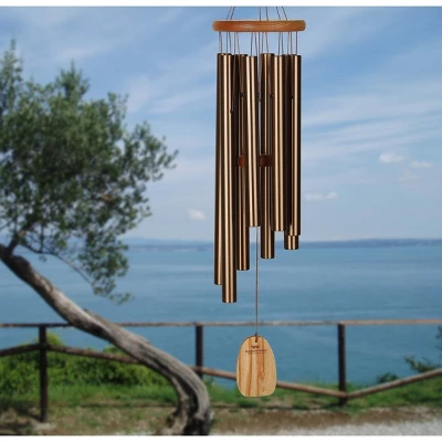 Woodstock Wind Chimes Signature Collection, Chimes Of Jerusalem, 29'' Bronze Wind Chime JRWBR