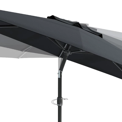 10' Wind Resistant Tilting Patio Umbrella - CorLiving - Image 4