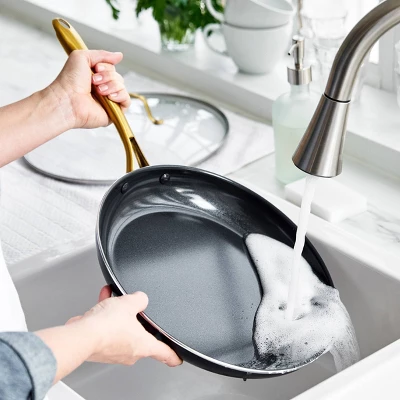 GreenPan Studio 12" Covered Frypan - Black - Image 4