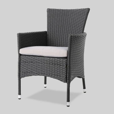 Bennett 7pc Acacia Wood And Wicker Dining Set - Christopher Knight Home - Image 2