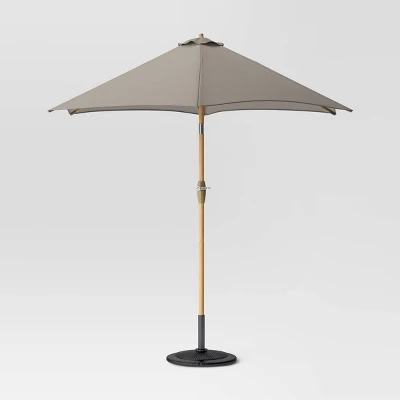 9'x9' Market Patio Umbrella - Light Wood Pole - Threshold™ - Image 19
