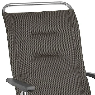 Lafuma Alu Cham Air Comfort Padded Adjustable Folding Outdoor Camping Mesh Sling Armchair Seat With High Ergonomic Backrest, Taupe - Image 3